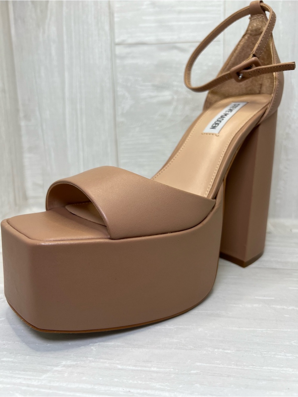 Steve Madden Platform Block Heel Sandal in Brown